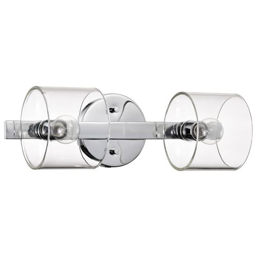 Main product image of Marlowe 2 Light Vanity Polished Nickel w/ Clear Glass