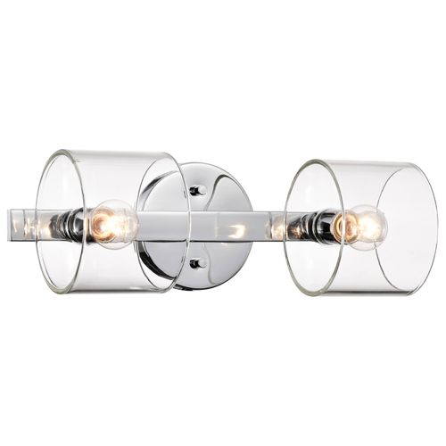 Main product image of Marlowe 2 Light Vanity Polished Nickel w/ Clear Glass