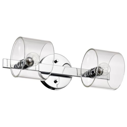 Main product image of Marlowe 2 Light Vanity Polished Nickel w/ Clear Glass
