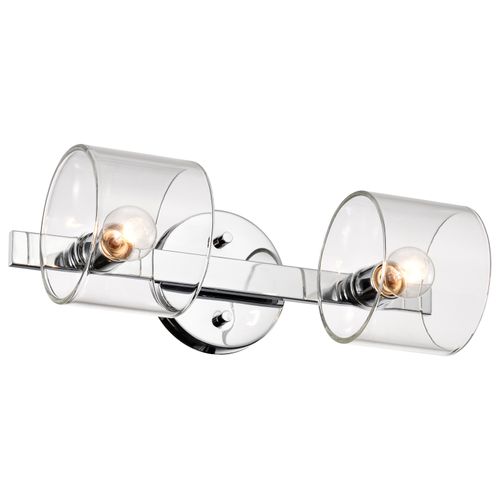 Main product image of Marlowe 2 Light Vanity Polished Nickel w/ Clear Glass