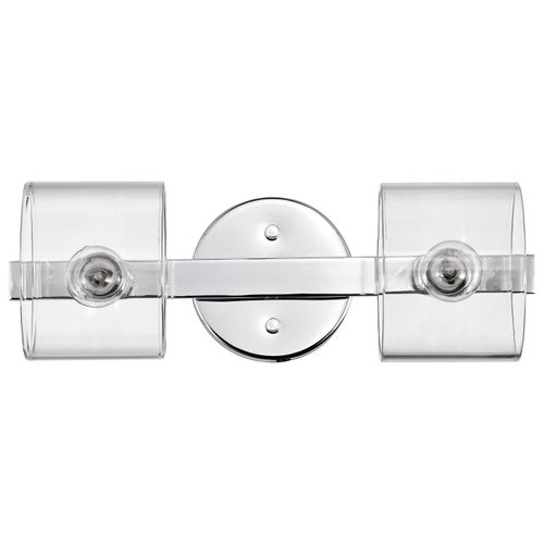 Main product image of Marlowe 2 Light Vanity Polished Nickel w/ Clear Glass