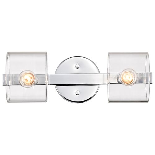 Main product image of Marlowe 2 Light Vanity Polished Nickel w/ Clear Glass