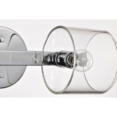 Main product image of Marlowe 2 Light Vanity Polished Nickel w/ Clear Glass