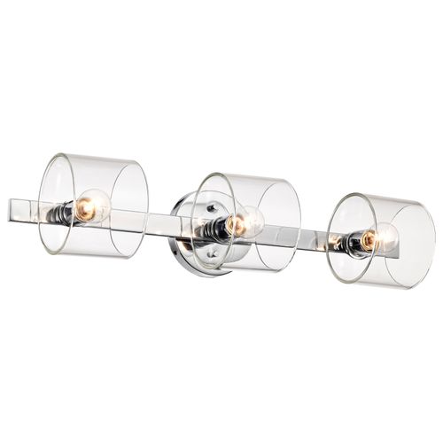 Main product image of Marlowe 3 Light Vanity Polished Nickel w/ Clear Glass