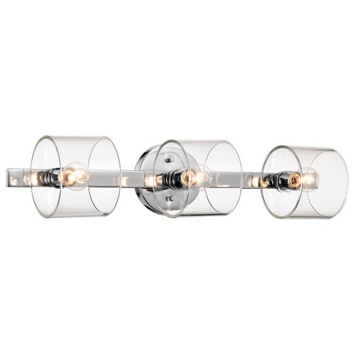 Main product image of Marlowe 3 Light Vanity Polished Nickel w/ Clear Glass