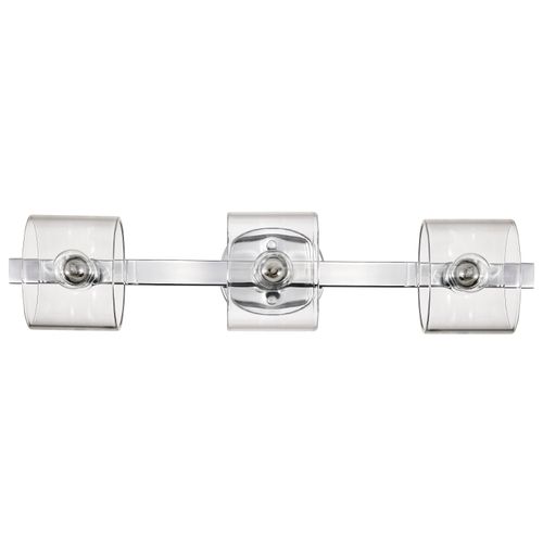 Main product image of Marlowe 3 Light Vanity Polished Nickel w/ Clear Glass