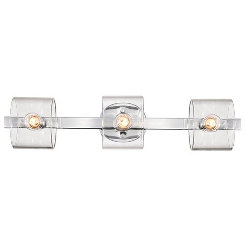 Main product image of Marlowe 3 Light Vanity Polished Nickel w/ Clear Glass