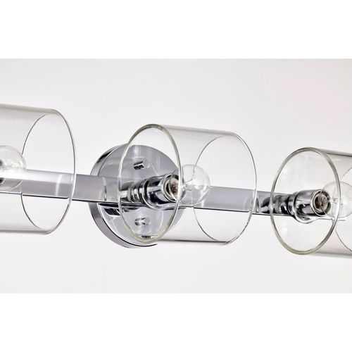 Main product image of Marlowe 3 Light Vanity Polished Nickel w/ Clear Glass