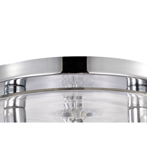 Main product image of Marlowe 15 Inch Flush Mount Polished Nickel w/ Clear Glass