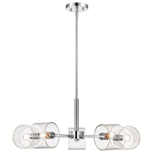 Main product image of Marlowe 28 Inch 5 Light Chandelier Polished Nickel w/ Clear Glass