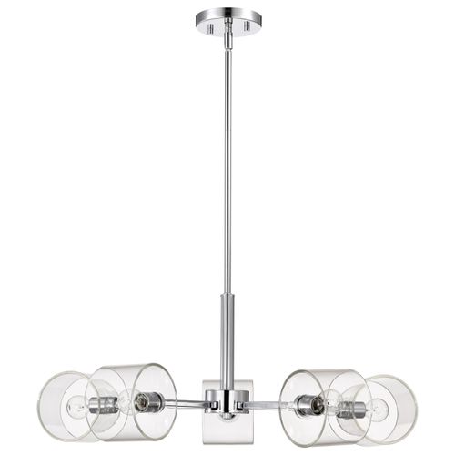Main product image of Marlowe 28 Inch 5 Light Chandelier Polished Nickel w/ Clear Glass