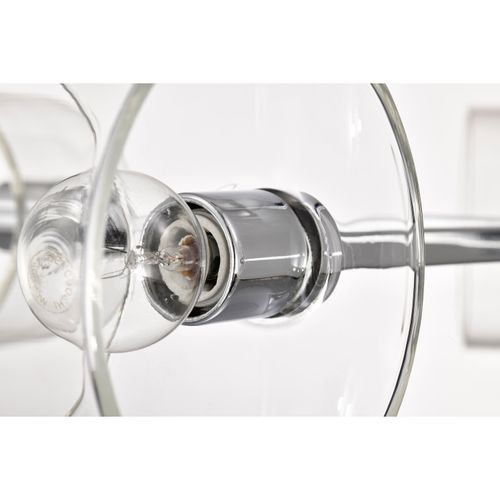 Main product image of Marlowe 28 Inch 5 Light Chandelier Polished Nickel w/ Clear Glass