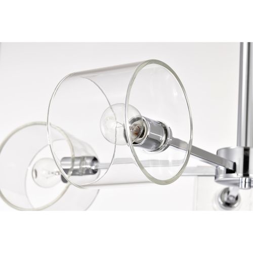 Main product image of Marlowe 28 Inch 5 Light Chandelier Polished Nickel w/ Clear Glass