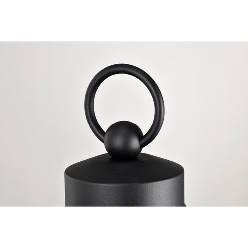 Main product image of Wilton 1 Light Post Top Matte Black w/ Clear Seeded Glass