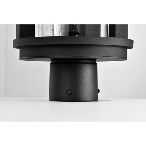 Main product image of Wilton 1 Light Post Top Matte Black w/ Clear Seeded Glass