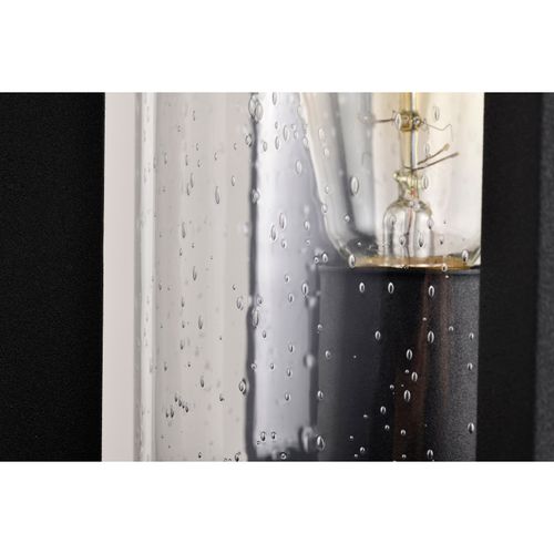 Main product image of Wilton 1 Light Post Top Matte Black w/ Clear Seeded Glass