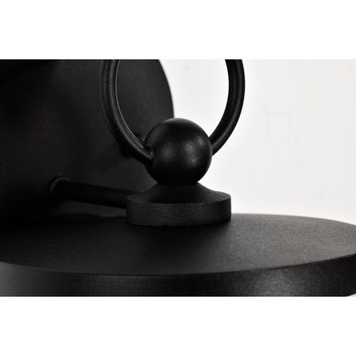 Main product image of Broadstone 1 Light Small Wall Lantern Matte Black w/ Clear Seeded Glass