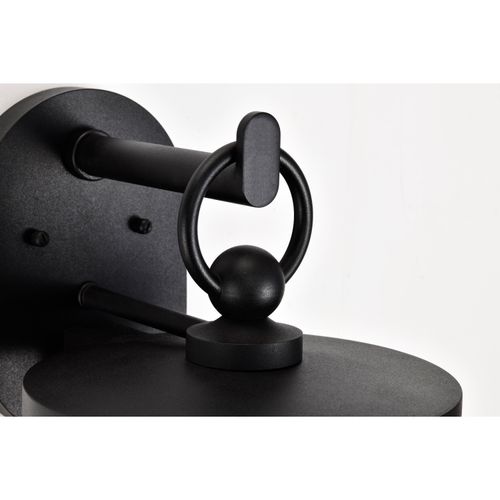 Main product image of Broadstone 2 Light Medium Wall Lantern Matte Black w/ Clear Seeded Glass