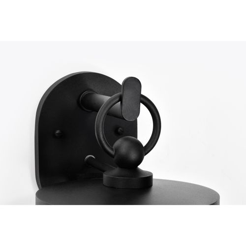 Main product image of Broadstone 2 Light Large Wall Lantern Matte Black w/ Clear Seeded Glass