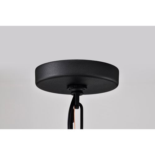 Main product image of Broadstone 2 Light Hanging Lantern Matte Black w/ Clear Seeded Glass
