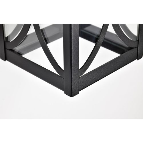 Main product image of Oaklyn 1 Light Small Wall Lantern Matte Black w/ Clear Glass