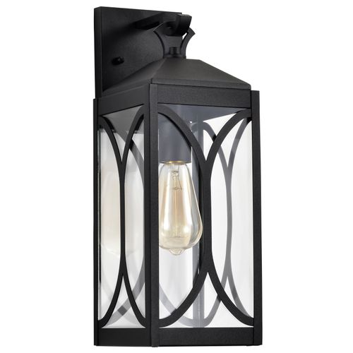 Main product image of Oaklyn 1 Light Medium Wall Lantern Matte Black w/ Clear Glass