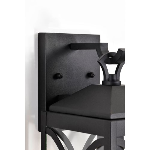 Main product image of Oaklyn 1 Light Medium Wall Lantern Matte Black w/ Clear Glass
