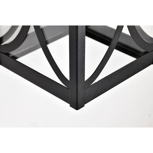 Main product image of Oaklyn 1 Light Medium Wall Lantern Matte Black w/ Clear Glass
