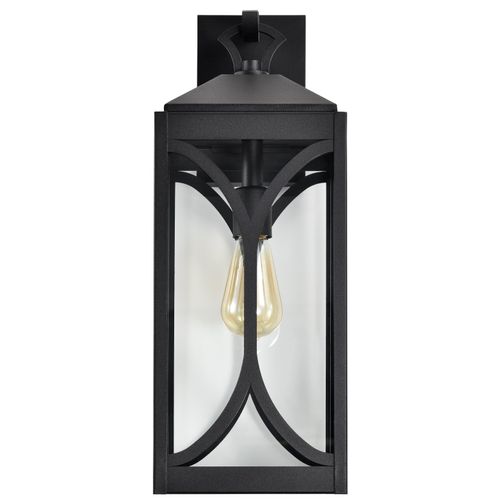 Main product image of Oaklyn 1 Light Large Wall Lantern Matte Black w/ Clear Glass