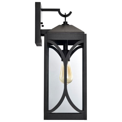 Main product image of Oaklyn 1 Light Large Wall Lantern Matte Black w/ Clear Glass