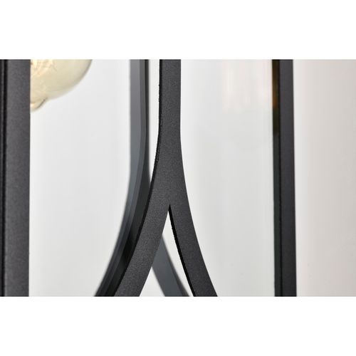 Main product image of Oaklyn 1 Light Large Wall Lantern Matte Black w/ Clear Glass