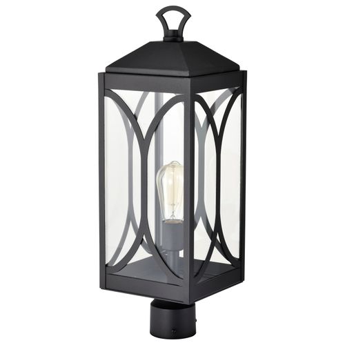 Main product image of Oaklyn 1 Light Post Top Matte Black w/ Clear Glass
