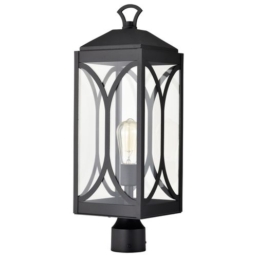 Main product image of Oaklyn 1 Light Post Top Matte Black w/ Clear Glass