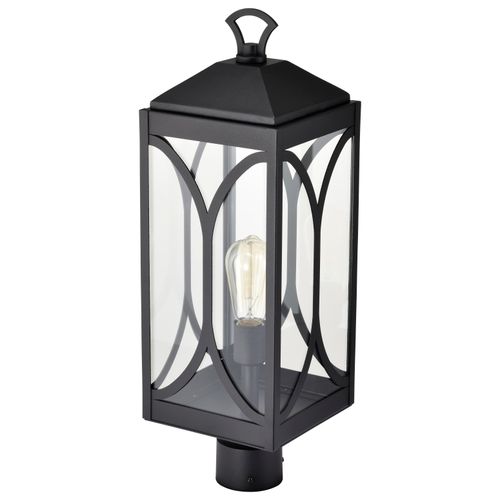 Main product image of Oaklyn 1 Light Post Top Matte Black w/ Clear Glass