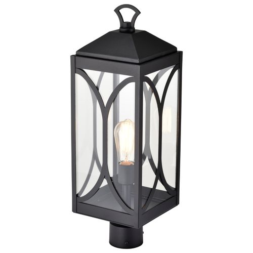 Main product image of Oaklyn 1 Light Post Top Matte Black w/ Clear Glass