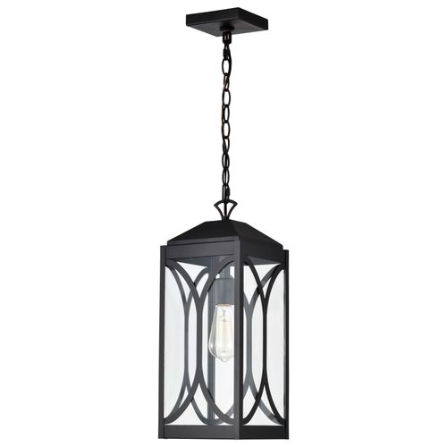 Main product image of Oaklyn 1 Light Hanging Lantern Matte Black w/ Clear Glass