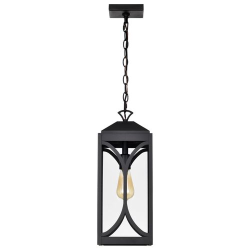 Main product image of Oaklyn 1 Light Hanging Lantern Matte Black w/ Clear Glass