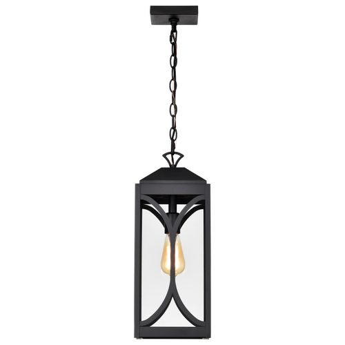 Main product image of Oaklyn 1 Light Hanging Lantern Matte Black w/ Clear Glass