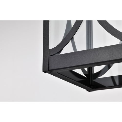 Main product image of Oaklyn 1 Light Hanging Lantern Matte Black w/ Clear Glass