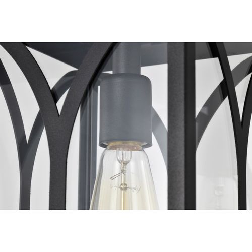 Main product image of Oaklyn 1 Light Hanging Lantern Matte Black w/ Clear Glass