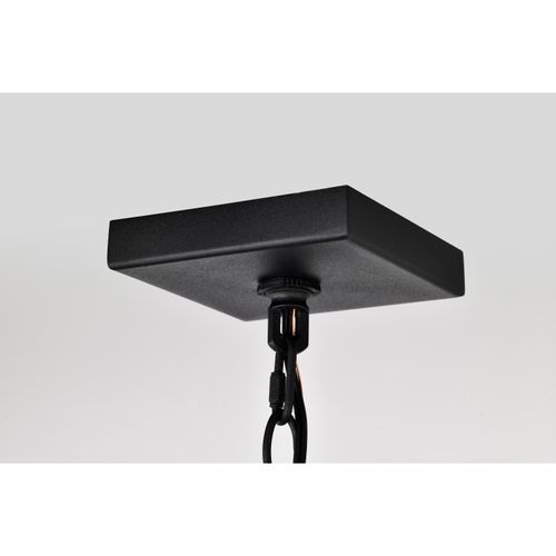 Main product image of Oaklyn 1 Light Hanging Lantern Matte Black w/ Clear Glass