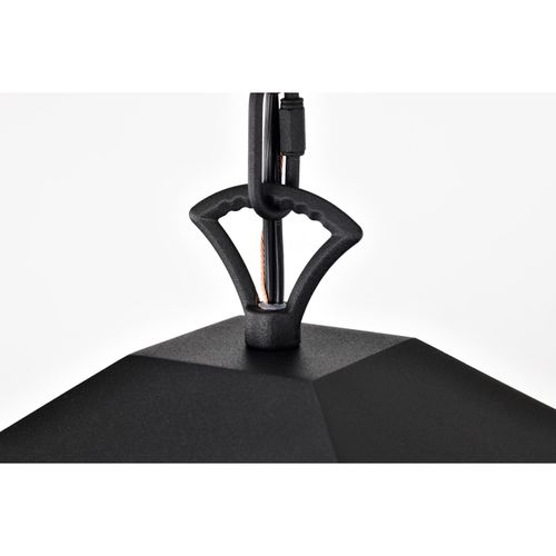 Main product image of Oaklyn 1 Light Hanging Lantern Matte Black w/ Clear Glass