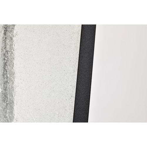 Main product image of Lawrence 1 Light Large Wall Lantern Matte Black w/ Clear Seeded Glass