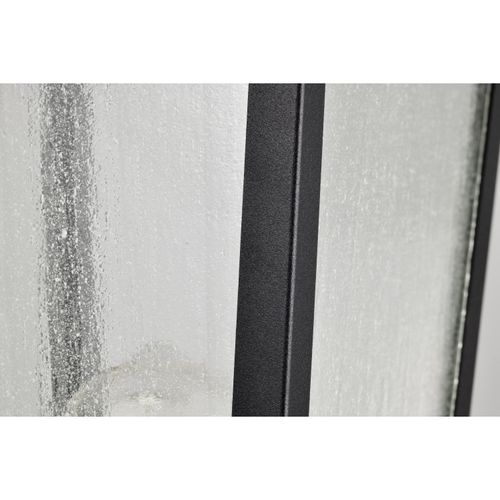 Main product image of Lawrence 1 Light Post Top Matte Black w/ Clear Seeded Glass