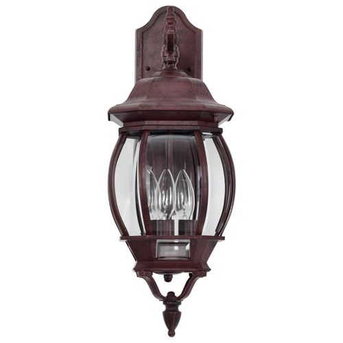 Main product image of Central Park 3 Light 22" Wall Lantern w/ Clear Beveled Glass