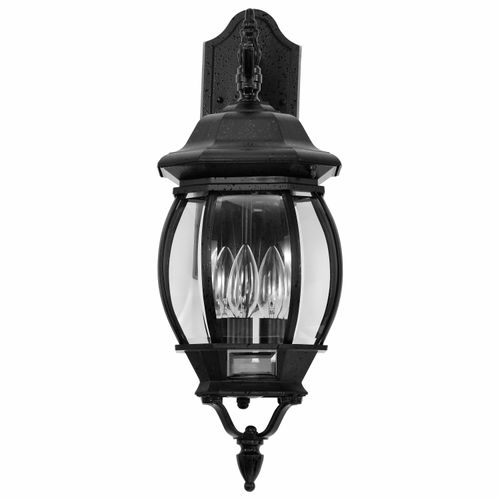 Main product image of Central Park 3 Light 22" Wall Lantern w/ Clear Beveled Glass