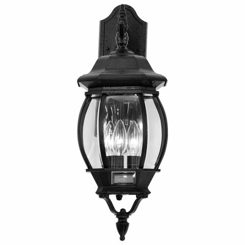 Main product image of Central Park 3 Light 22" Wall Lantern w/ Clear Beveled Glass