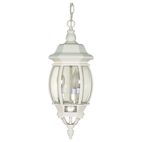 Main product image of Central Park 3 Light 20" Hanging Lantern w/ Clear Beveled Glass