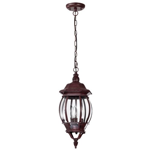 Main product image of Central Park 3 Light 20" Hanging Lantern w/ Clear Beveled Glass