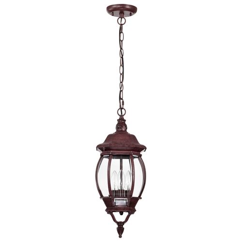 Main product image of Central Park 3 Light 20" Hanging Lantern w/ Clear Beveled Glass